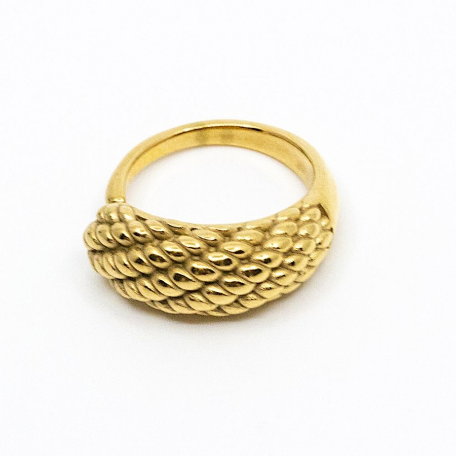 Ringar SEVEN EAST | Twist Ring Guld