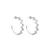 Orhangen CU Jewellery | Cu Jewellery – Cubic Hoop Orhangen, Silver