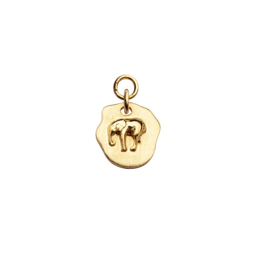 Orhangen CU Jewellery | Cu Jewellery – Letters Elephant Berlock For Hoops, Guld