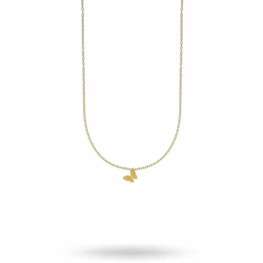 Halsband CU Jewellery | Cu Jewellery – Butterfly Halsband, Guld