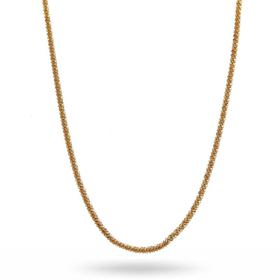 Halsband CU Jewellery | Cu Jewellery – Roof Big Plain Halsband, Guld