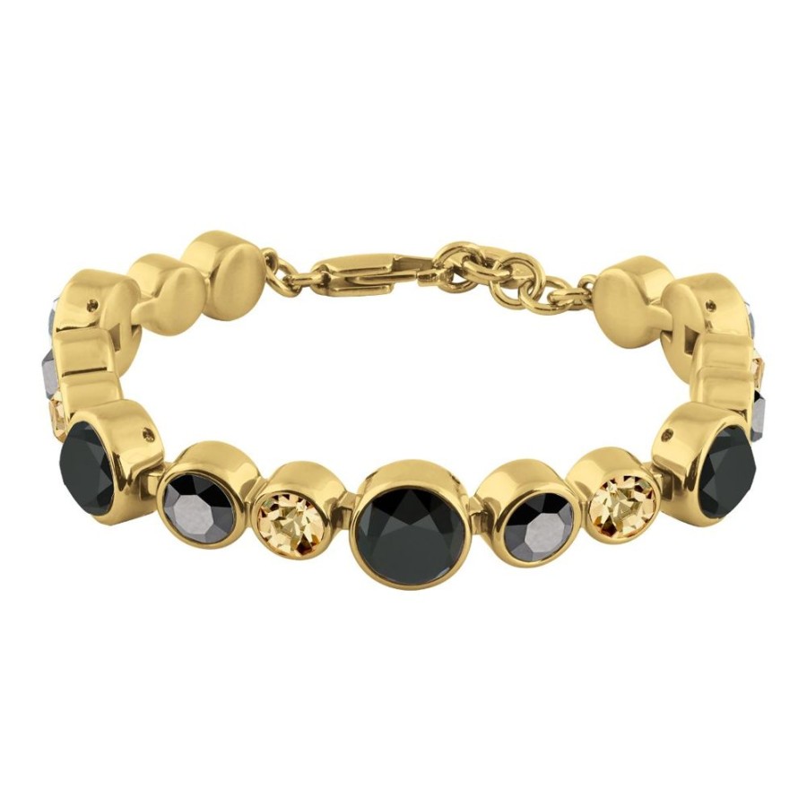 Armband Dyrberg Kern | Calice Sg Black | Golden Armband | Guld