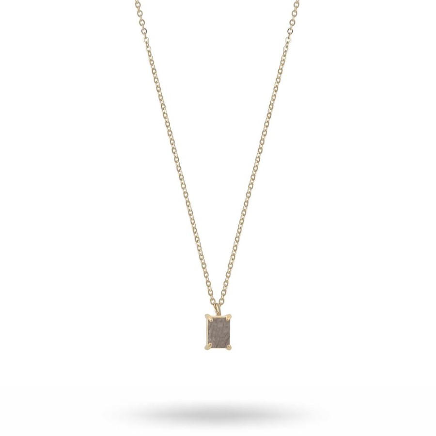 Halsband Snö of Sweden | Sno Of Sweden – Satin Small Pendant Halsband, Guld/Gra