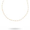 Halsband CU Jewellery | Cu Jewellery – Beaded Halsband, Guld/Orange