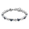 Armband Dyrberg Kern | Teresia Ss Royal Blue | Crystal Armband | Silver