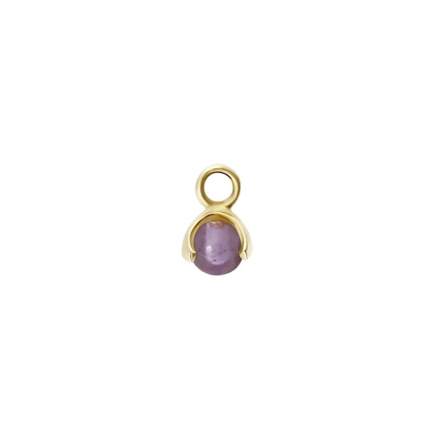 Halsband CU Jewellery | Cu Jewellery – Letters Stone 2 Amethyst, Hange, Guld