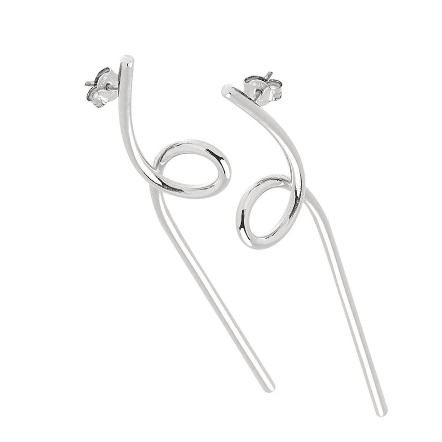 Orhangen CU Jewellery | Cu Jewellery – Loop Orhangen, Silver