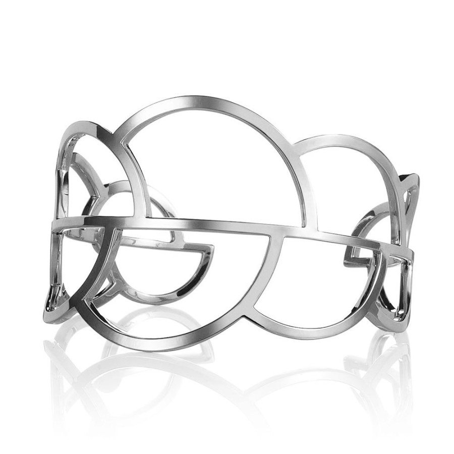 Armband David & Martin | David&Martin – Drift Cuff Armband, Silver