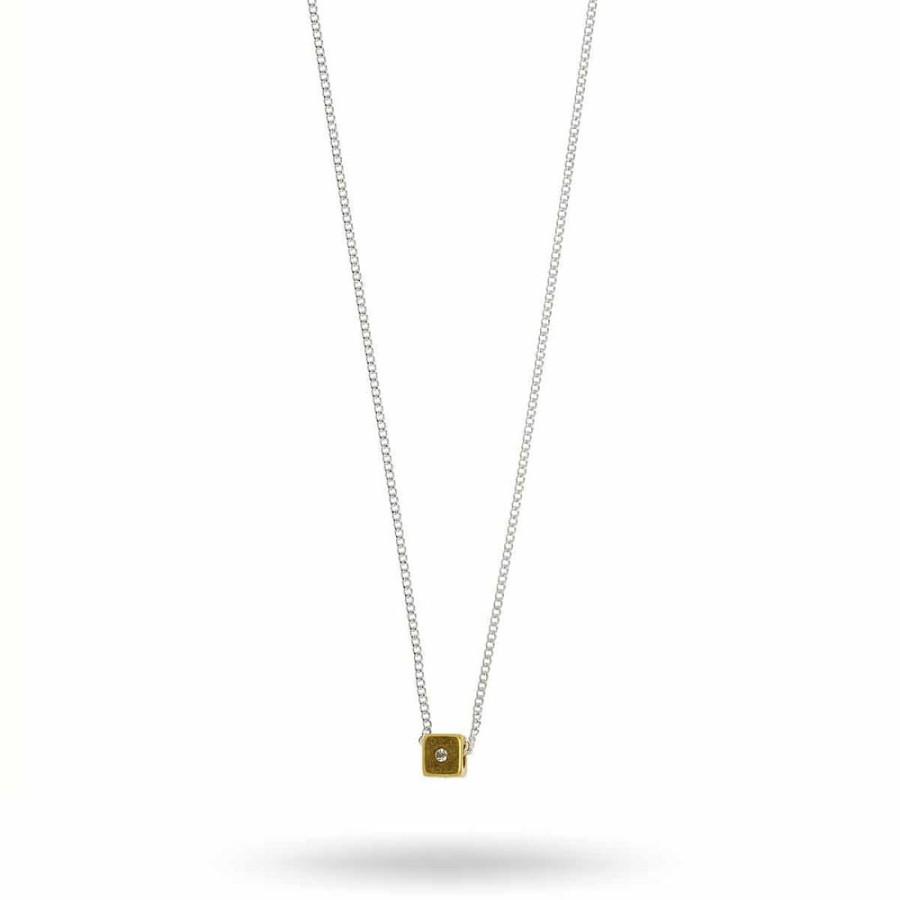 Halsband Hultquist-Copenhagen | Hultquist – Dice Halsband, Silver/Guld