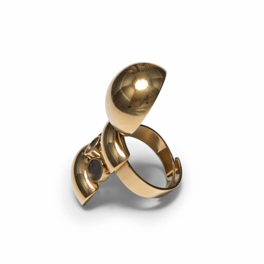 Ringar Sägen Smycken | Sagen – Satellite Golden R5 Ring, Guld