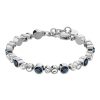 Armband Dyrberg Kern | Teresia Ss Black | Crystal Armband | Silver