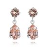 Orhangen Caroline Svedbom | Mini Drop Orhangen Silver | Vintage Rose