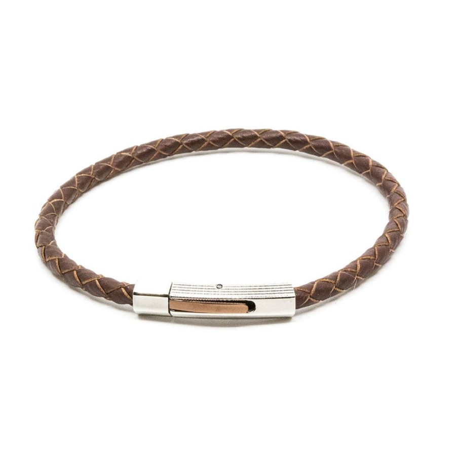 Herrsmycken 7EAST MAN | Seven/East – Marbella Armband, Cognac