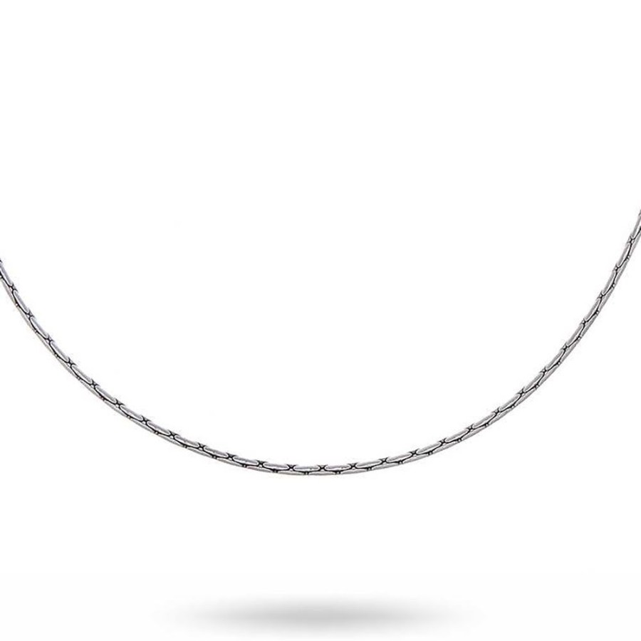 Herrsmycken CU Man | Cu Man – Bear Plain Halsband, Silver