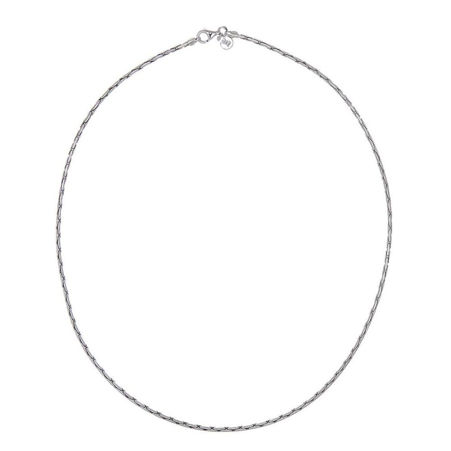 Herrsmycken CU Man | Cu Man – Bear Plain Halsband, Silver