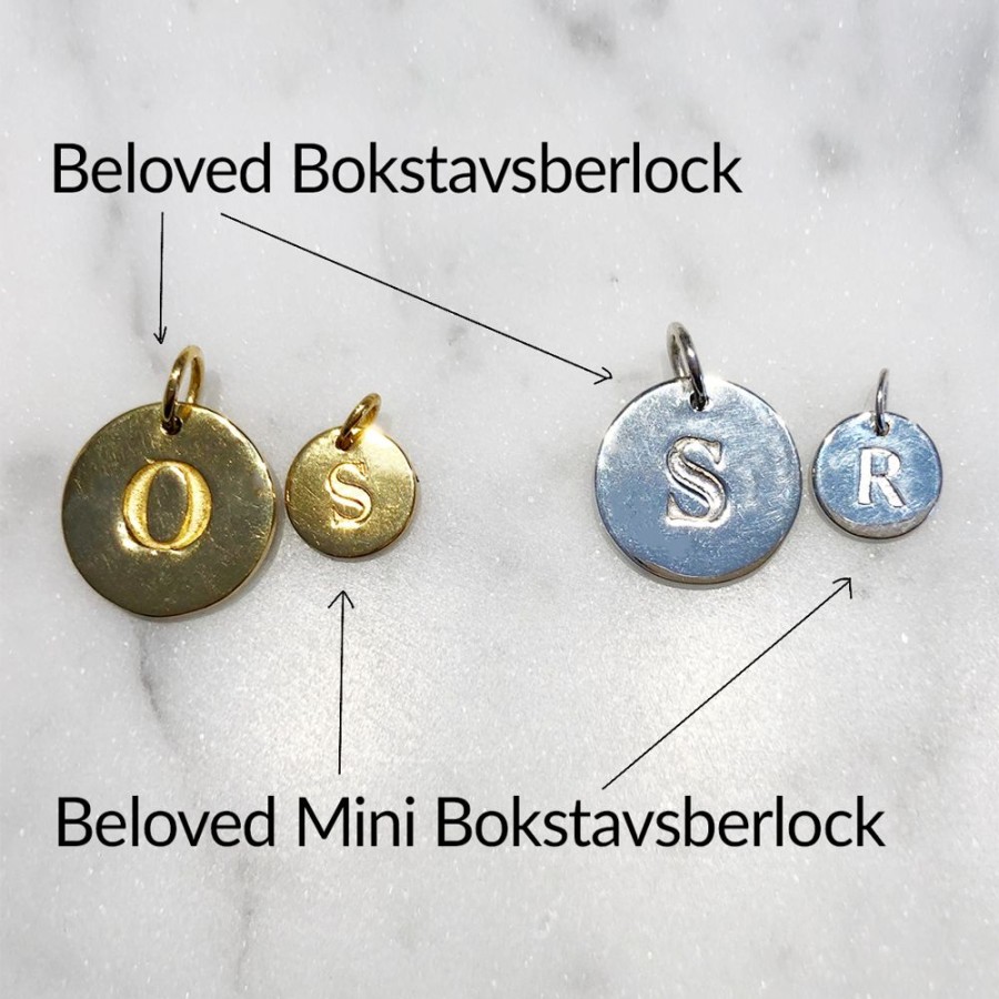 Halsband Syster P Smycken | Syster P – Beloved Bokstavsberlock, A-O Guld