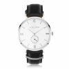 Herrsmycken By Billgren | By Billgren – Gustaf White/Black Leather, Klocka