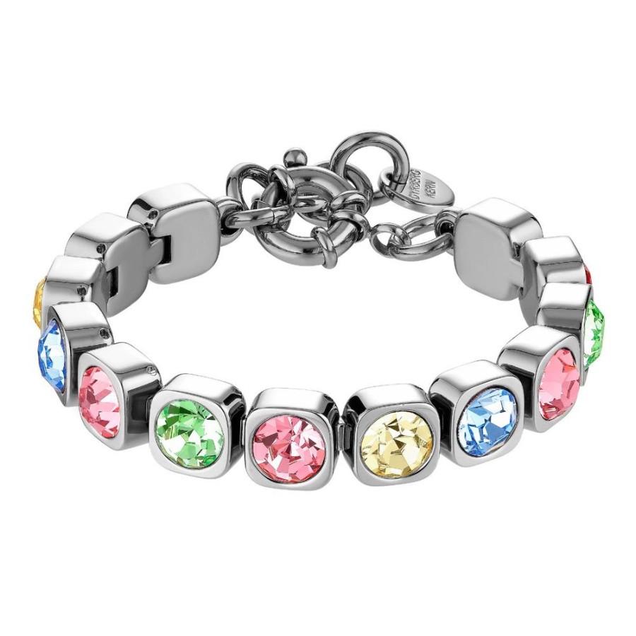 Armband Dyrberg Kern | Conian Ss Multi Pastel Armband | Silver