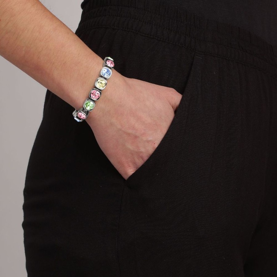 Armband Dyrberg Kern | Conian Ss Multi Pastel Armband | Silver