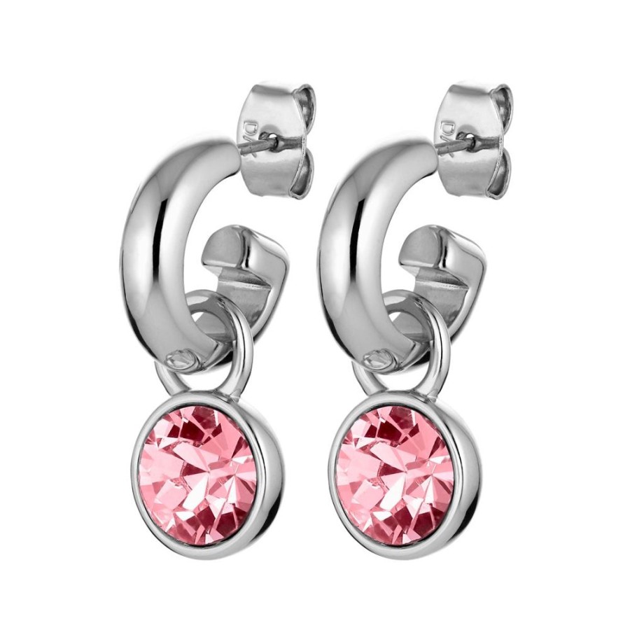 Orhangen Dyrberg Kern | Anna Ss Light Rose Orhangen | Silver