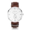 Herrsmycken By Billgren | By Billgren – Gustaf White/Brown Leather, Klocka