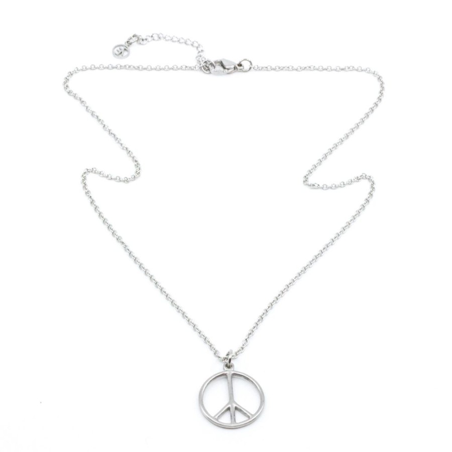 Halsband SEVEN EAST | 7East – Small Peace Halsband Silver