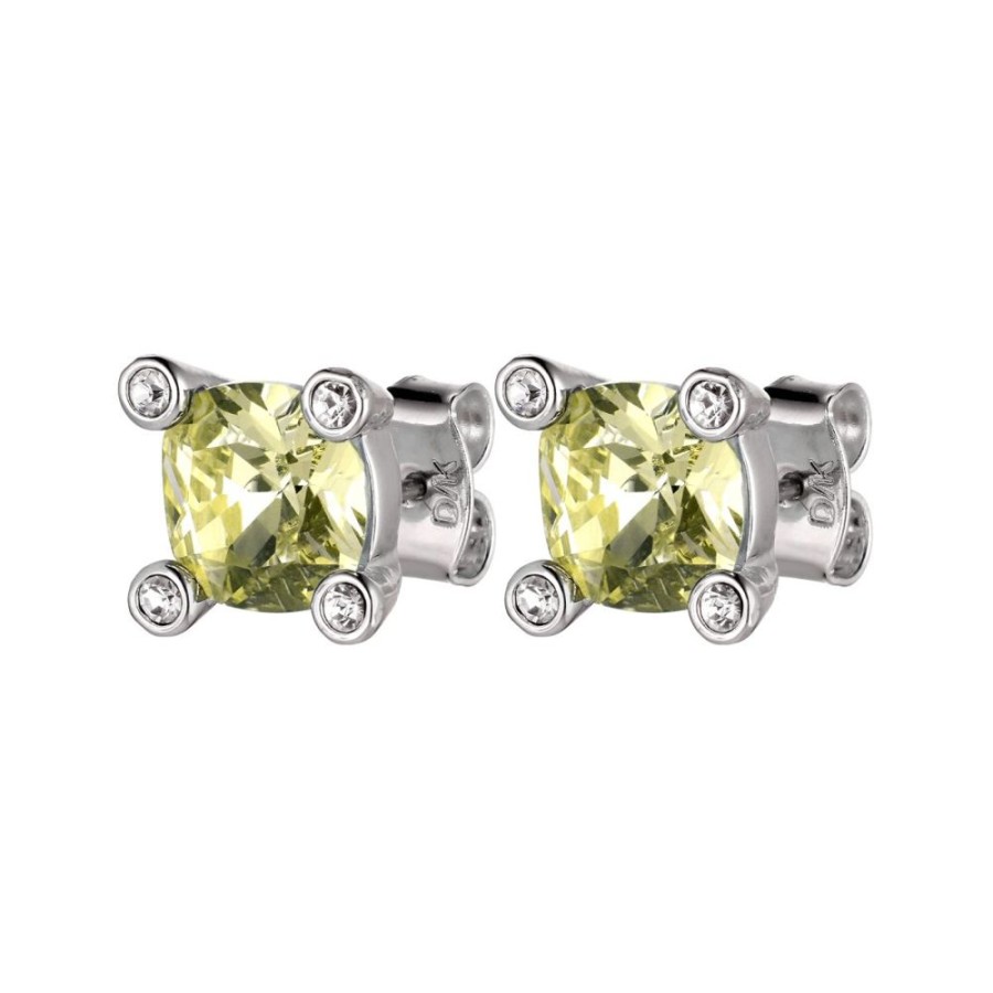 Orhangen Dyrberg Kern | Clara Ss Yellow Orhangen | Silver