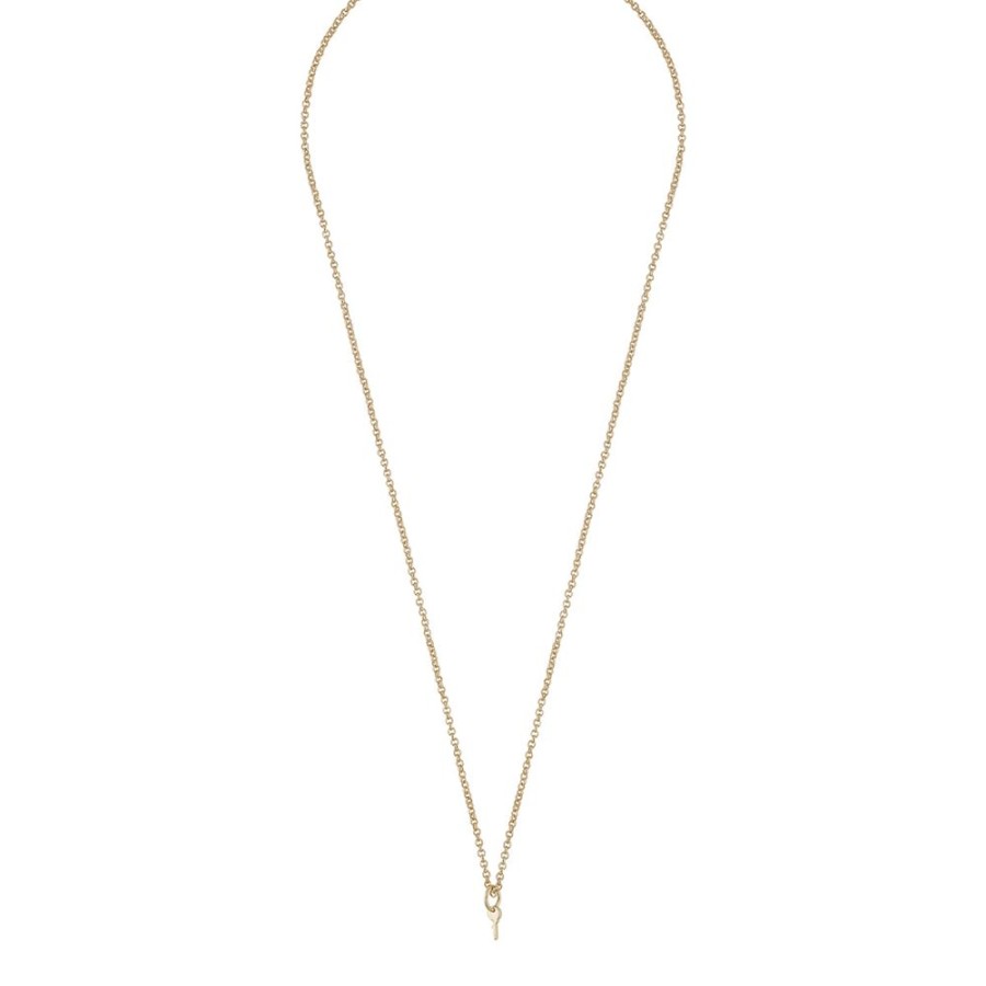 Halsband Snö of Sweden | Sno Of Sweden – Fling Key Pendant Halsband 42 Cm, Guld