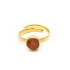 Ringar SEVEN EAST | Seven/East – Sigma Ring, Guld/Orange