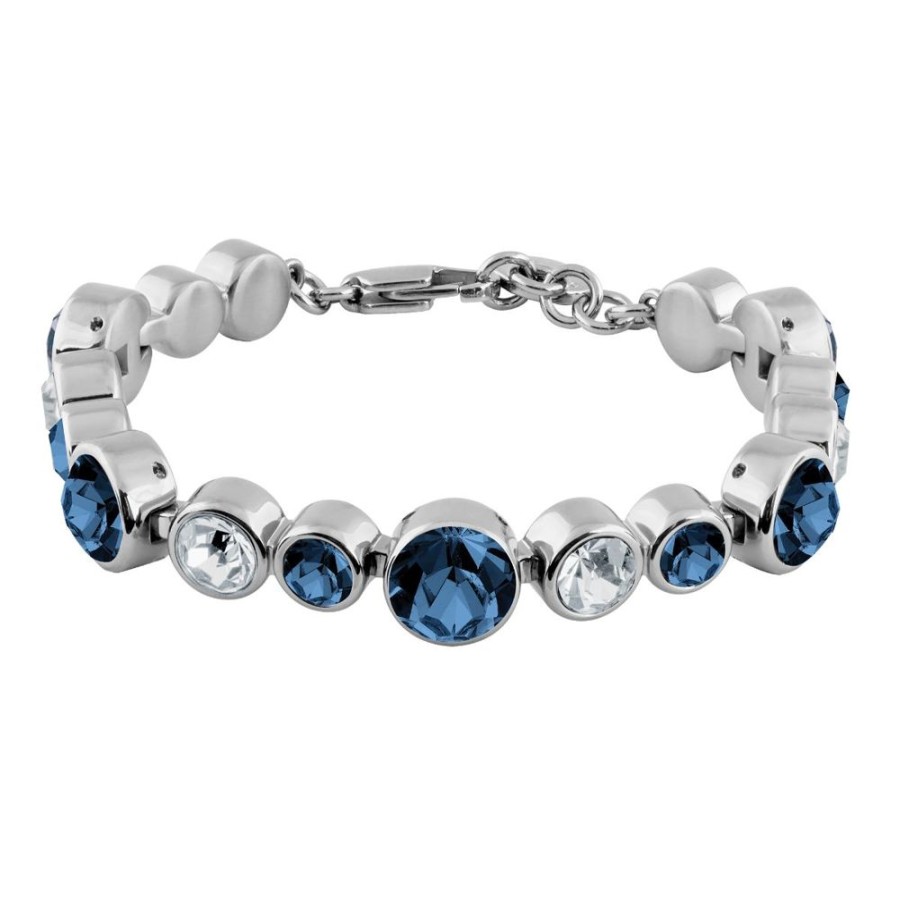 Armband Dyrberg Kern | Calice Ss Royal Blue | Crystal Armband | Silver