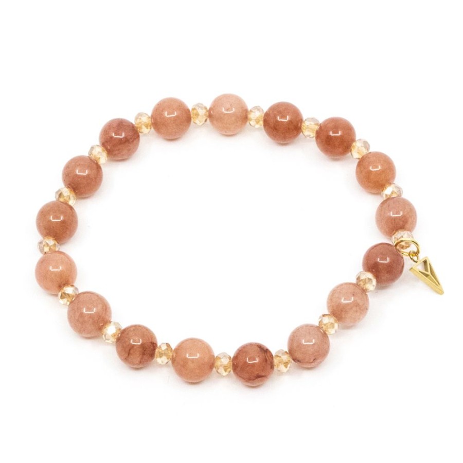 Armband SEVEN EAST | Single Beads Armband Brun