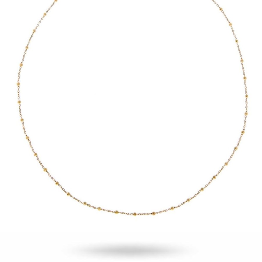 Halsband CU Jewellery | Cu Jewellery – Two Beaded Halsband, Guld