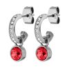 Orhangen Dyrberg Kern | Dessa Ss Red( Earlier Light Rose ) Orhangen | Silver