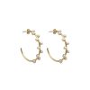 Orhangen CU Jewellery | Cu Jewellery – Pearl Hoop Orhangen, Guld