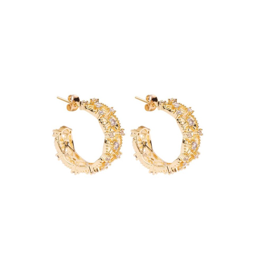 Orhangen 1 SÂINT AVENUE | 1 Saint Avenue – Celine Hoops, Guld