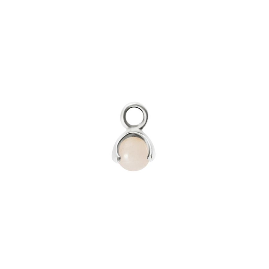 Halsband CU Jewellery | Cu Jewellery – Letters Stone 10 Rose Quartz, Hange, Silver