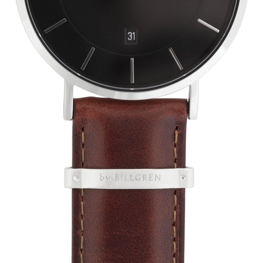 Herrsmycken By Billgren | By Billgren – Douglas Black/Brown Leather, Klocka