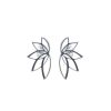 Orhangen Anna & Deià | Anna & Deia – Lotus Medium Stud Orhangen, Silver