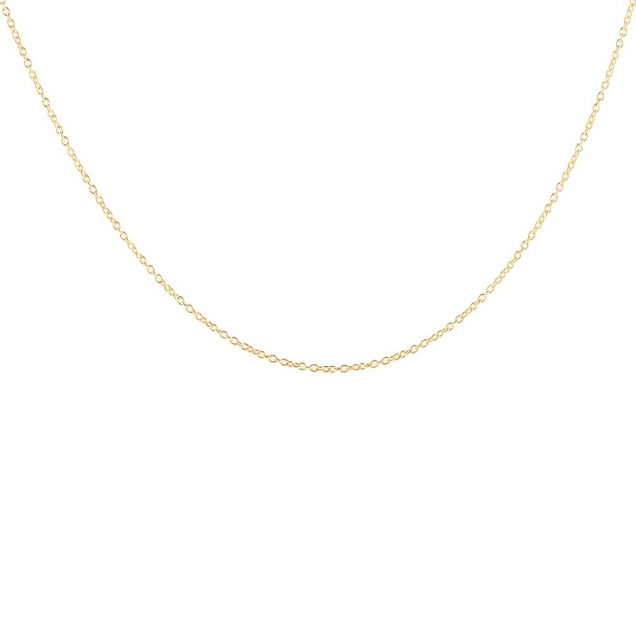 Halsband CU Jewellery | Cu Jewellery – Letters Ankarkedja, 70-75 Cm, Guld