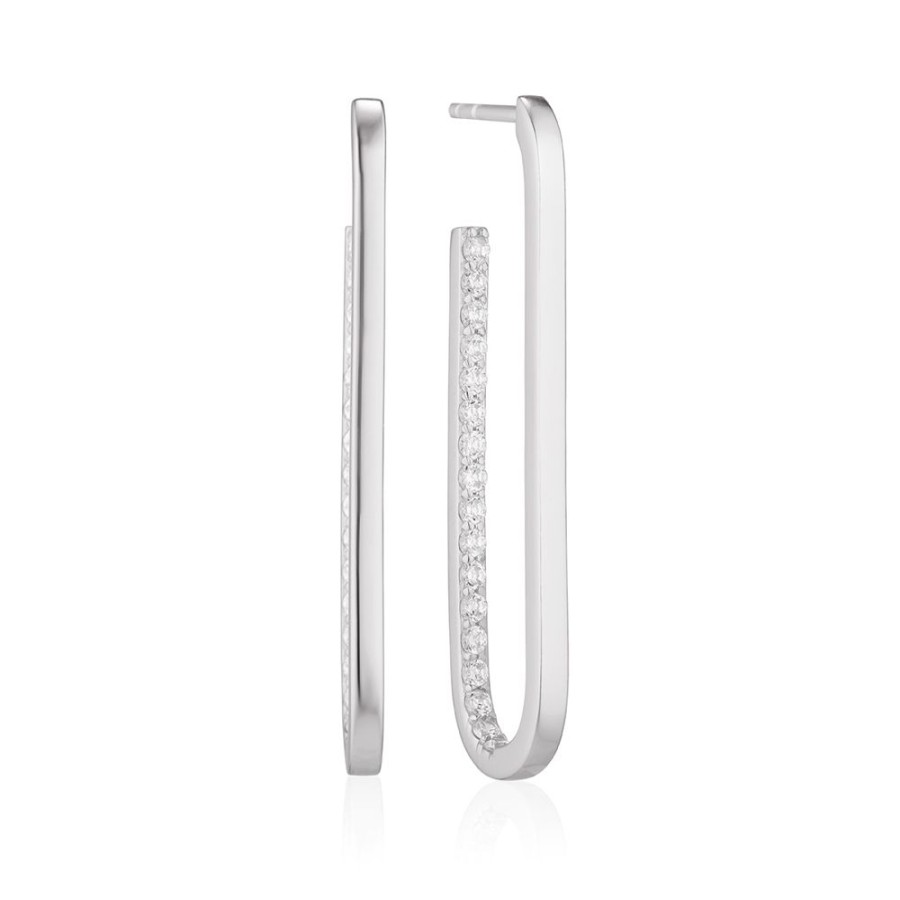 Orhangen SIF JAKOBS | Sif Jakobs – Capizzi Grande Earrings, Kristall/Silver